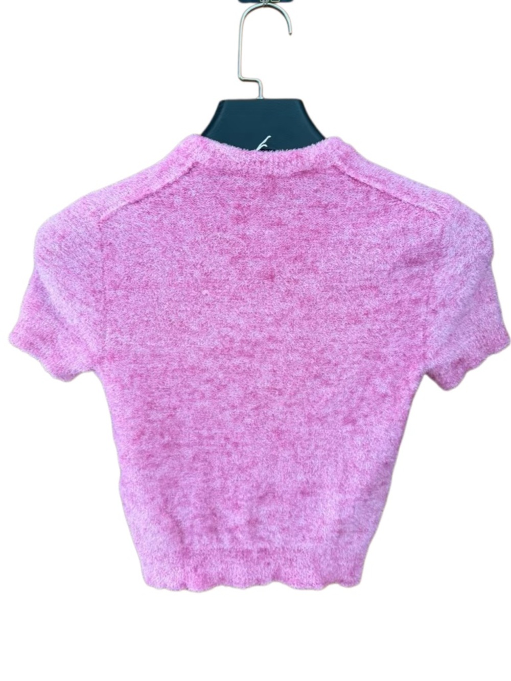 🚩steal Acne Studios Pink Short Sleeve Knit Top for Kids - Picture 2 of 3